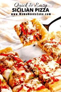 1/3 pizza (120 g) Sicilian Pizza