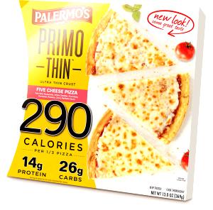 1/3 pizza (123 g) Primo Thin Five Cheese Pizza