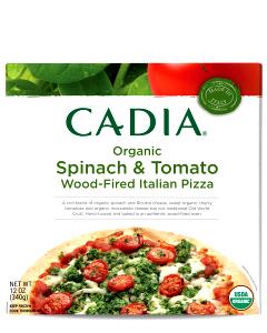 1/3 pizza (127 g) Organic Spinach, Tomato & Cheese Pizza