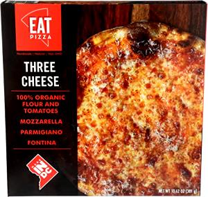 1/3 pizza (127 g) Organic Three Cheese Pizza