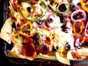 1/3 pizza (132 g) Flatbread Nacho Supreme Pizza