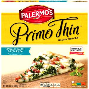 1/3 pizza (134 g) Primo Thin Spinach, Bacon, & Feta Pizza