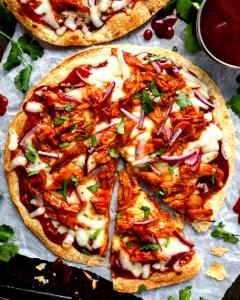 1/3 pizza (140 g) BBQ Chicken Pizza