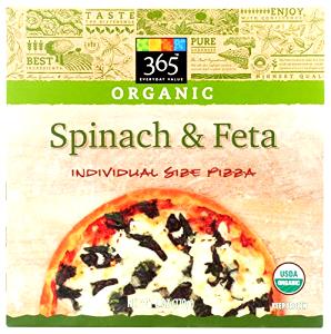 1/3 pizza (141 g) Organic Spinach & Ricotta Pizza