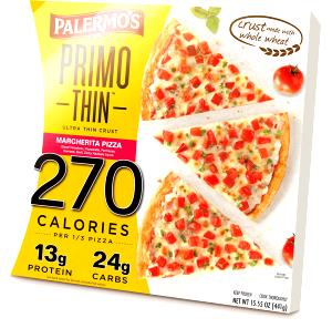 1/3 pizza (143 g) Primo Thin Margherita Pizza