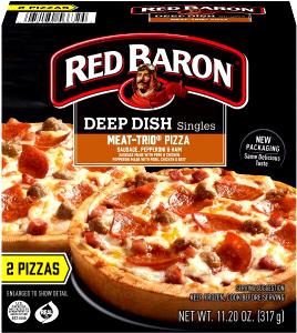 1/3 pizza (145 g) Meat Trio Pizza
