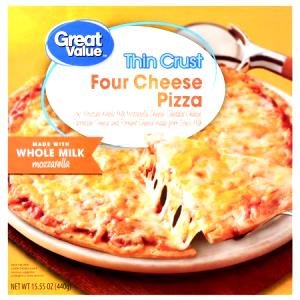 1/3 pizza (146 g) Thin Crust Four Cheese Pizza