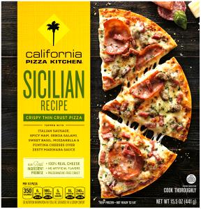1/3 pizza (147 g) Crispy Thin Crust Sicilian Recipe Pizza