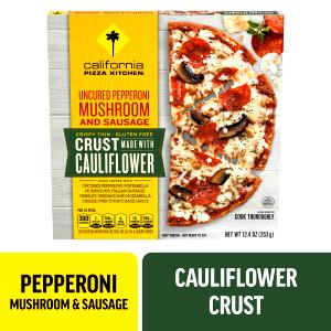 1/3 pizza (161 g) Uncured Pepperoni Cauliflower Crust Pizza