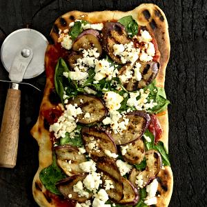 1/3 pizza (194 g) Roasted Eggplant, Spinach & Feta Flatbread Pizza