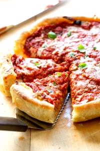 1/3 pizza Deep Dish Pan Style Crust - Pepperoni Pizza