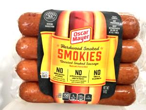 1 4/5 Oz Hot Dogs, Smokies Sausage, Beef