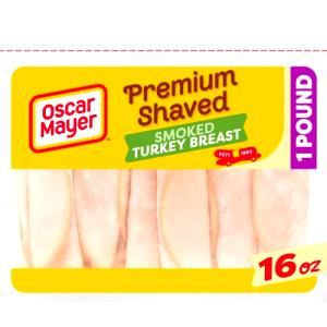 1 4/5 Oz Turkey Breast Lunchmeat, Smoked Shaved