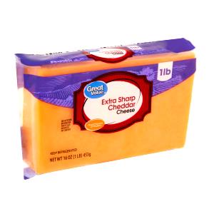 1/4 cup (1 oz) Extra Sharp Cheddar Cheese