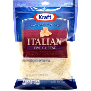 1/4 cup (1 oz) Finely Shredded Asiago & Parmesan Cheese Blend