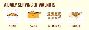 1/4 cup (1 oz) Walnuts