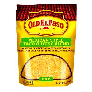 1/4 cup (26 g) Finely Shredded Taco Cheese