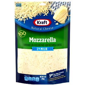 1/4 cup (28 g) 2% Milk Shredded Mozzarella Cheese