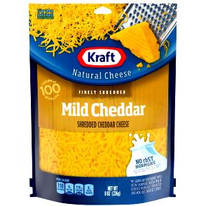 1/4 cup (28 g) All Natural Mild Cheddar Shredded Cheese