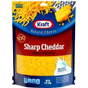 1/4 cup (28 g) Extra Sharp Cheddar Cheese Shredded