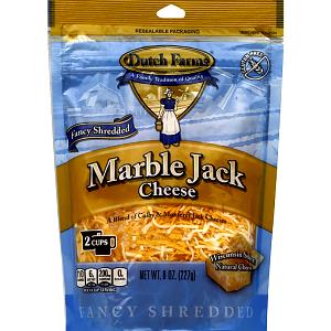 1/4 cup (28 g) Fancy Colby & Monterey Jack Cheese Shredded