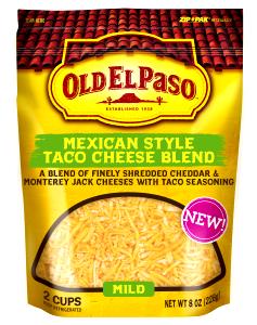 1/4 cup (28 g) Fancy Shredded 2 Cheese Mexican Taco Cheese