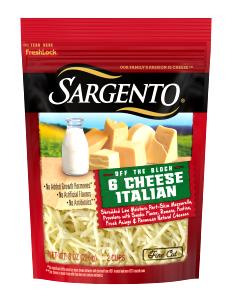 1/4 cup (28 g) Fancy Shredded Italian 6 Cheese Blend