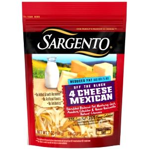 1/4 cup (28 g) Fancy Shredded Reduced Fat Cheddar & Monterey Jack Cheese