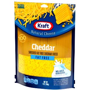 1/4 cup (28 g) Fat Free Shredded Cheddar Cheese