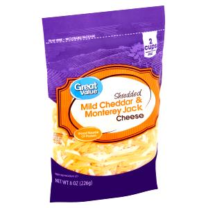 1/4 cup (28 g) Finely Shredded Cheddar Jack Cheese