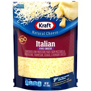 1/4 cup (28 g) Italian Style Mozzarella & Parmesan Cheese