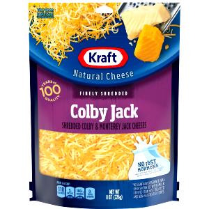 1/4 cup (28 g) Natural Finely Shredded Colby & Monterey Jack Cheese