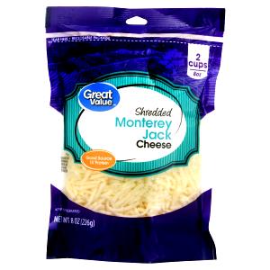 1/4 cup (28 g) Natural Shredded Monterey Jack Cheese