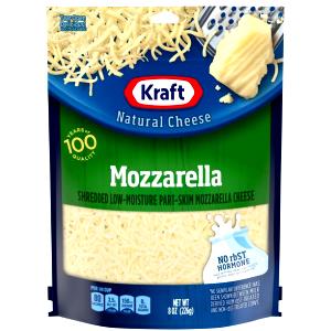 1/4 cup (28 g) Natural Shredded Mozzarella & Cheddar Pizza Cheese