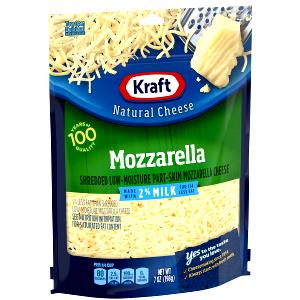 1/4 cup (28 g) Natural Shredded Reduced Fat made with 2% Milk Mozzarella Cheese