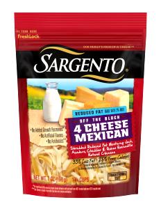 1/4 cup (28 g) Reduced Fat Fancy Mexican Blend Cheese