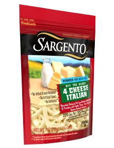 1/4 cup (28 g) Reduced Fat Fancy Shredded Italian Cheese