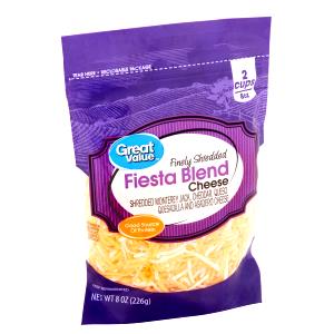 1/4 cup (28 g) Reduced Fat Finely Shredded Fiesta Blend Cheese