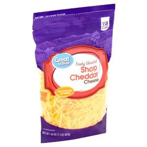 1/4 cup (28 g) Sharp Cheddar Fancy Shredded Cheese