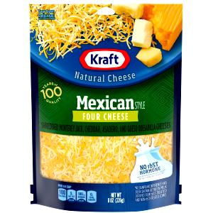 1/4 cup (28 g) Shredded Lite Mexican Blend Cheese