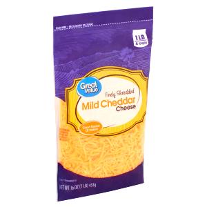 1/4 cup (28 g) Shredded Mild Cheddar Cheese