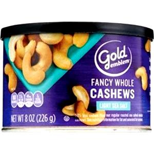 1/4 cup (28 g) Whole Cashews Lightly Salted