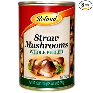 1/4 cup (28 g) Whole Peeled Straw Mushrooms