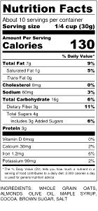 1/4 cup (30 g) Cocoa Almond Granola