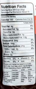 1/4 cup (30 g) Heavenly Chocolate Granola