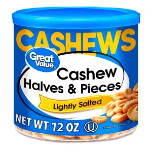1/4 cup (30 g) Salted Cashew Halves & Pieces