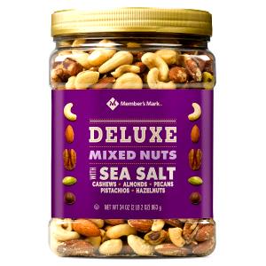 1/4 cup (34 g) Deluxe Mixed Nuts with Sea Salt
