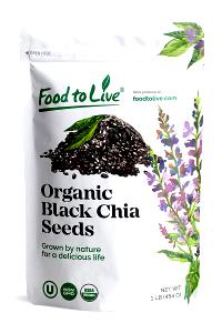 1/4 cup (36 g) Organic Black Chia Seeds