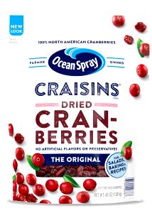 1/4 cup (40 g) Craisins Dried Cranberries