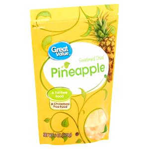 1/4 cup (40 g) Dried Pineapple Sweetened